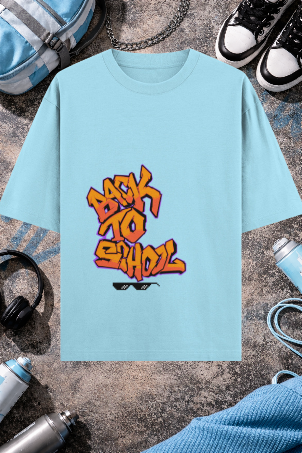 BACK TO SCHOOL OVERSIZED T-SHIRT